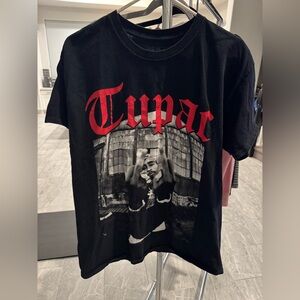 Black Tupac Graphic T-Shirt